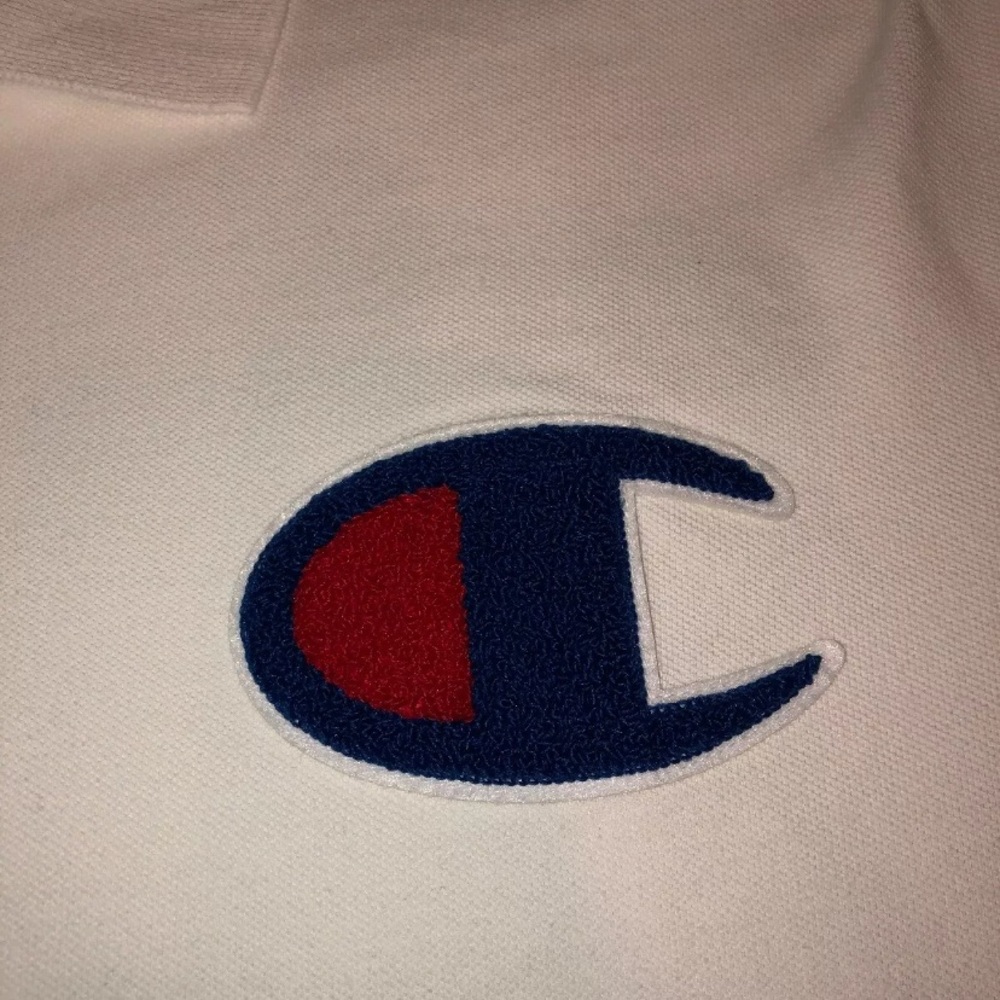 Champion Big C Polo Shirt White Men’s XL - Picture 2 of 6